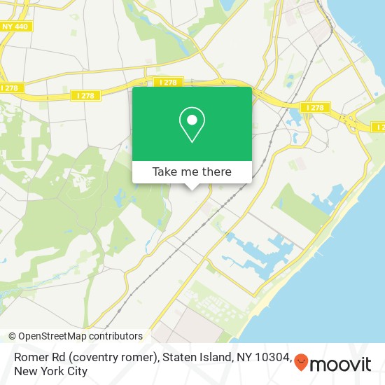 Mapa de Romer Rd (coventry romer), Staten Island, NY 10304