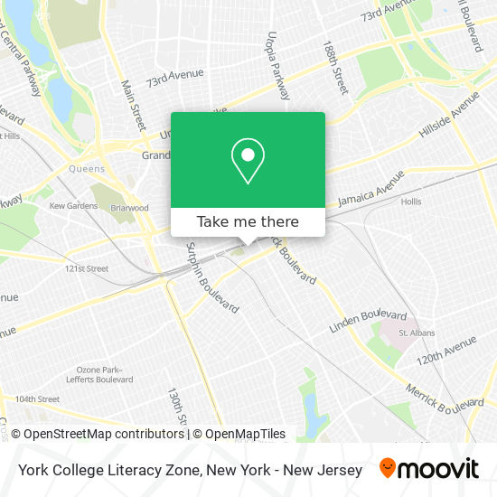 Mapa de York College Literacy Zone