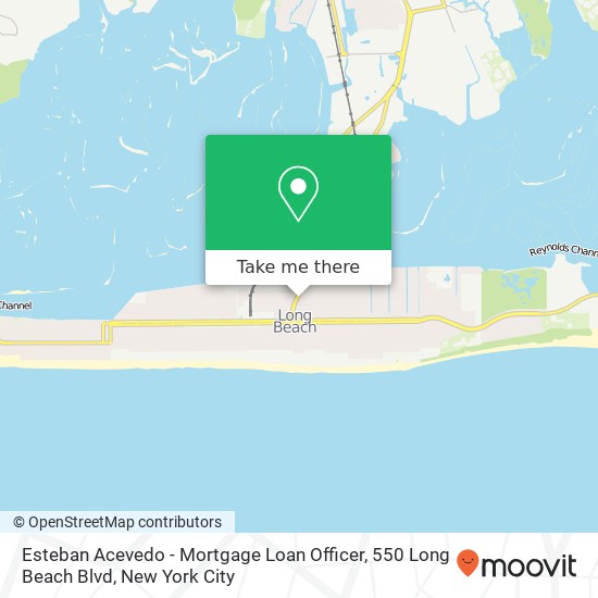 Mapa de Esteban Acevedo - Mortgage Loan Officer, 550 Long Beach Blvd