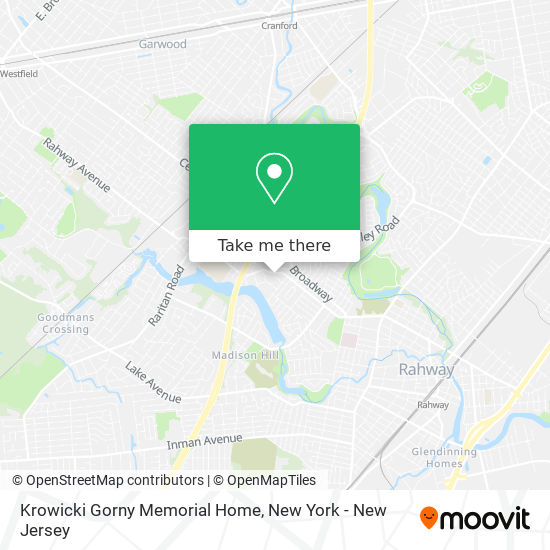 Mapa de Krowicki Gorny Memorial Home