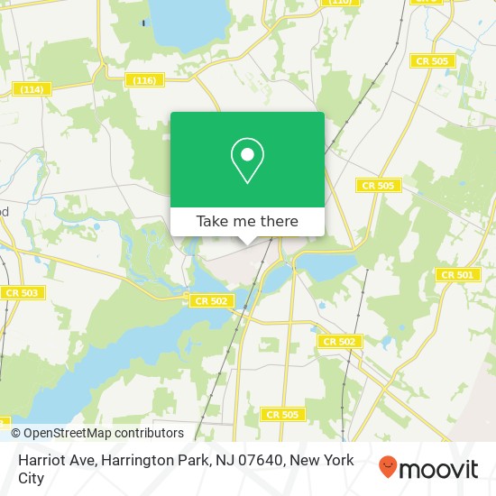 Harriot Ave, Harrington Park, NJ 07640 map