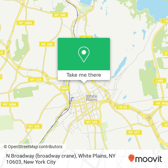 Mapa de N Broadway (broadway crane), White Plains, NY 10603