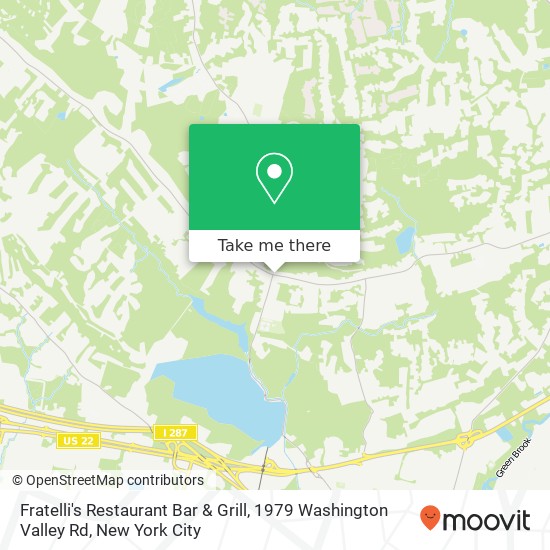 Fratelli's Restaurant Bar & Grill, 1979 Washington Valley Rd map