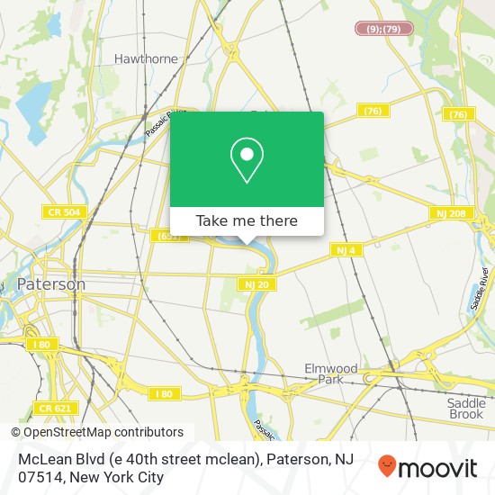 McLean Blvd (e 40th street mclean), Paterson, NJ 07514 map