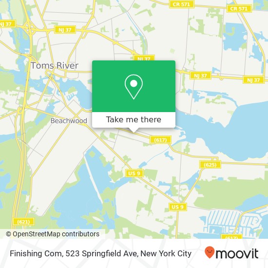 Finishing Com, 523 Springfield Ave map