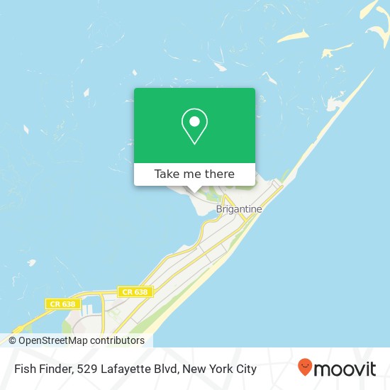 Mapa de Fish Finder, 529 Lafayette Blvd