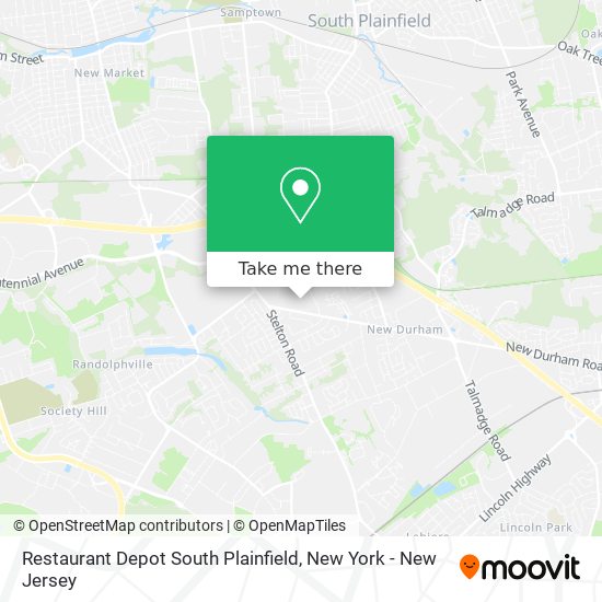 Mapa de Restaurant Depot South Plainfield