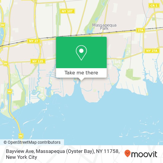 Bayview Ave, Massapequa (Oyster Bay), NY 11758 map