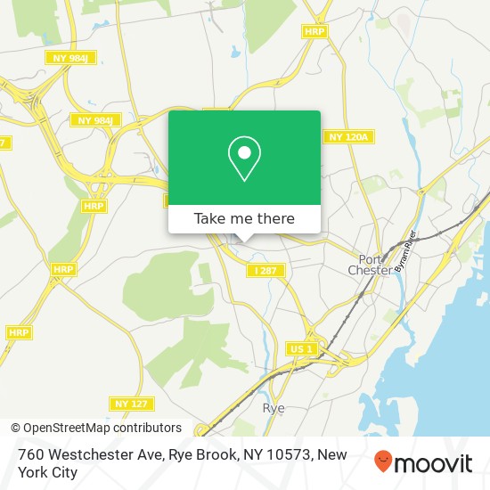 Mapa de 760 Westchester Ave, Rye Brook, NY 10573