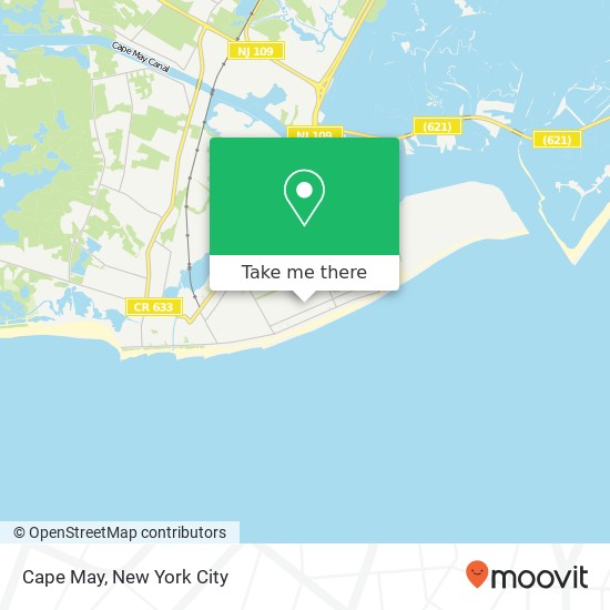 Mapa de Cape May