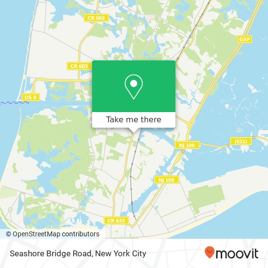 Seashore Bridge Road map