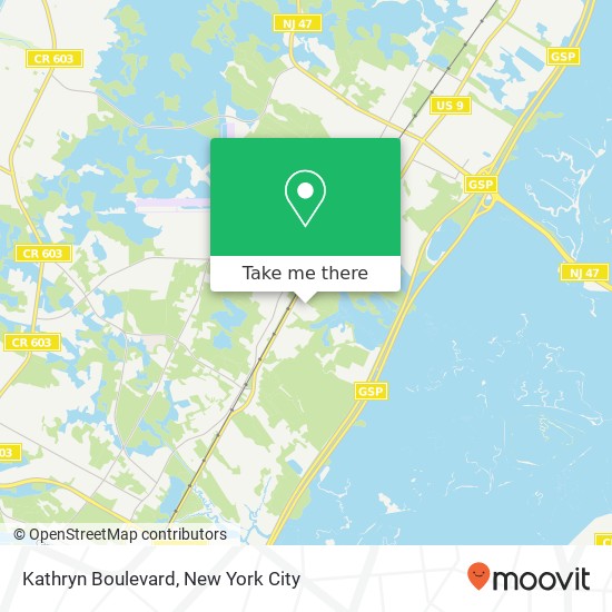 Kathryn Boulevard map