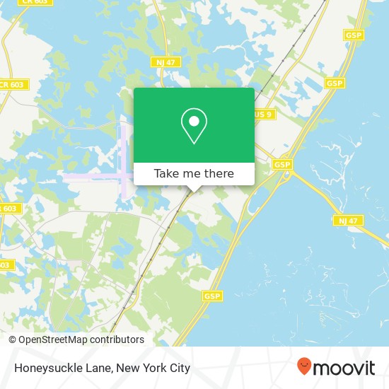 Mapa de Honeysuckle Lane