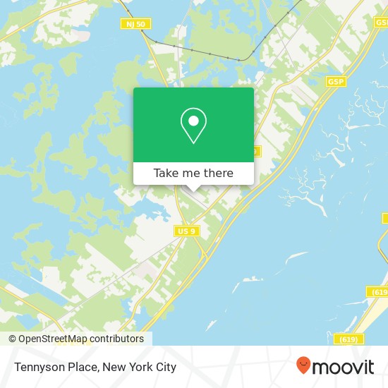 Mapa de Tennyson Place