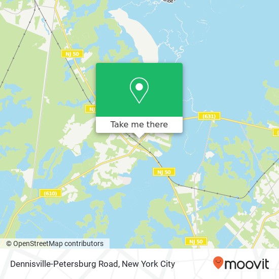 Mapa de Dennisville-Petersburg Road