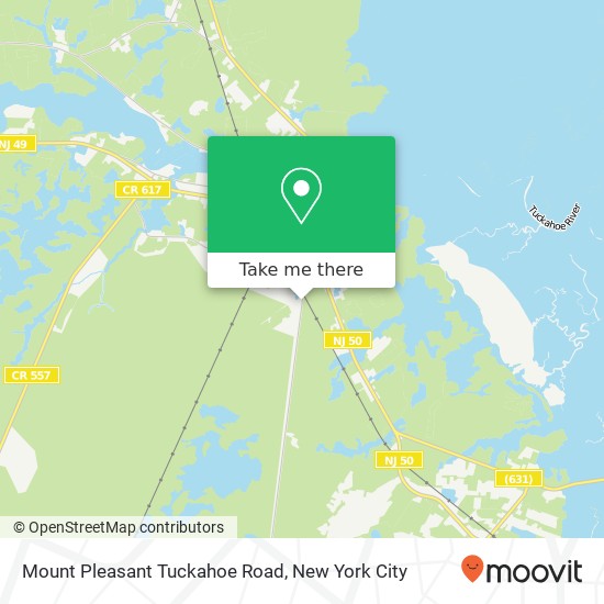 Mapa de Mount Pleasant Tuckahoe Road