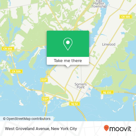 West Groveland Avenue map