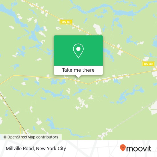 Millville Road map