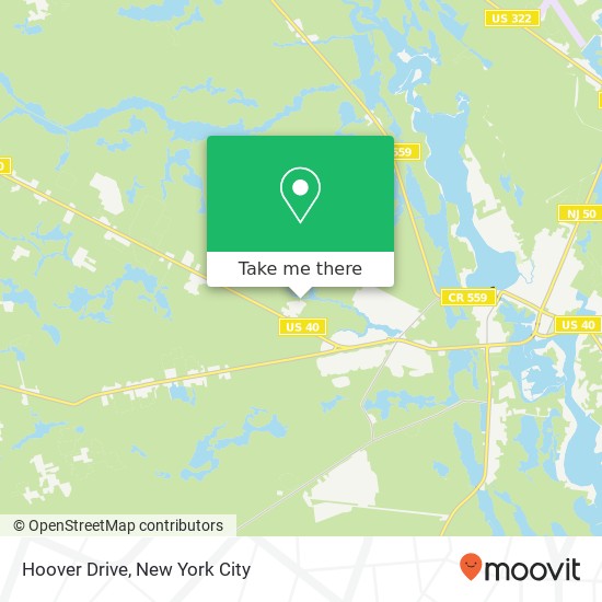 Hoover Drive map