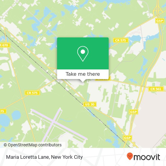 Mapa de Maria Loretta Lane