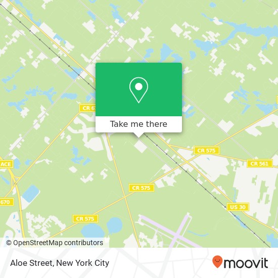 Mapa de Aloe Street