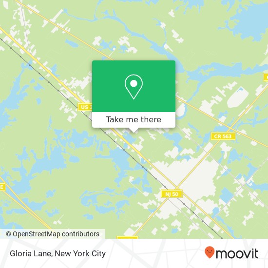 Gloria Lane map