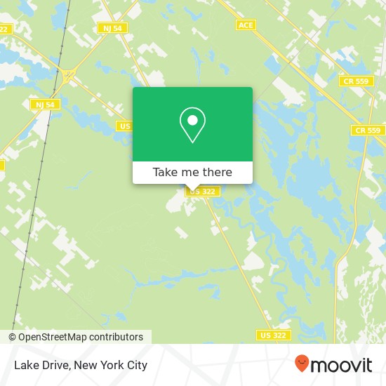 Lake Drive map