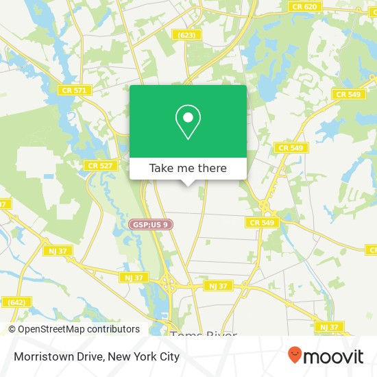 Mapa de Morristown Drive