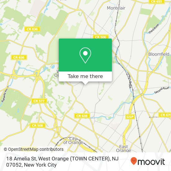 18 Amelia St, West Orange (TOWN CENTER), NJ 07052 map
