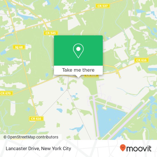 Lancaster Drive map