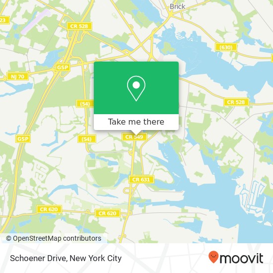 Schoener Drive map