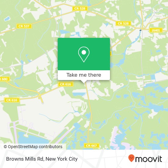 Browns Mills Rd map