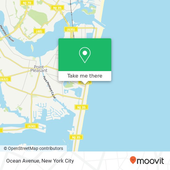 Ocean Avenue map
