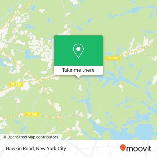 Mapa de Hawkin Road