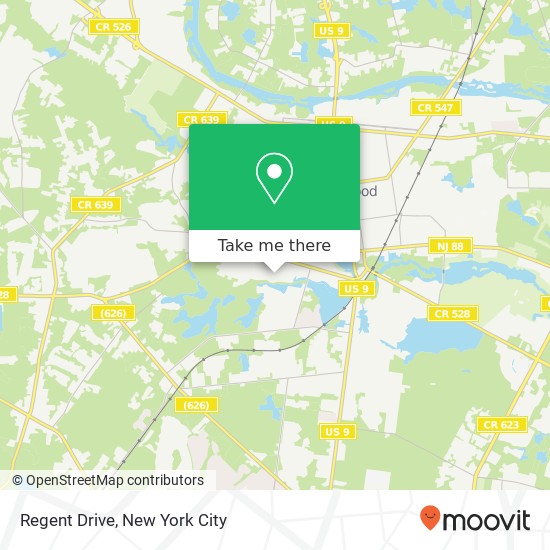 Regent Drive map