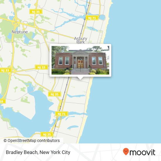 Bradley Beach map
