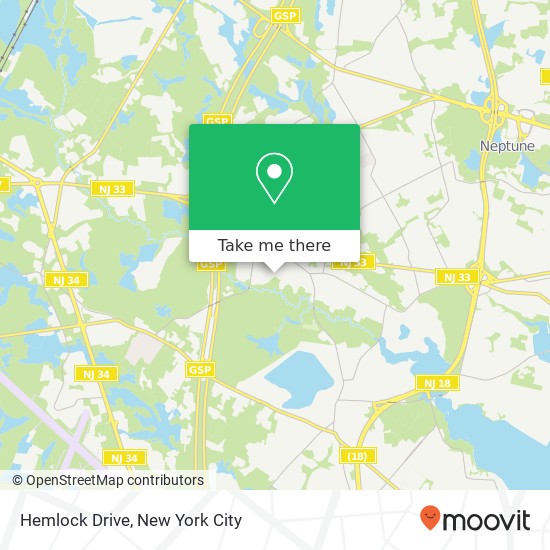 Mapa de Hemlock Drive