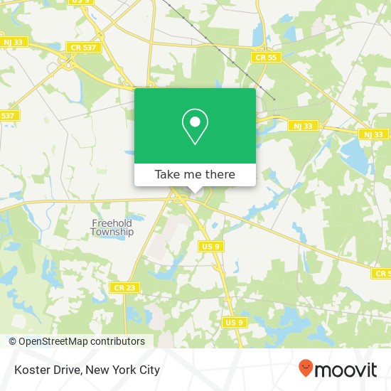 Koster Drive map