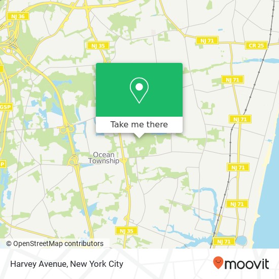 Mapa de Harvey Avenue