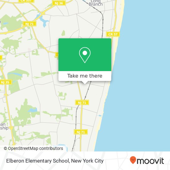 Elberon Elementary School map