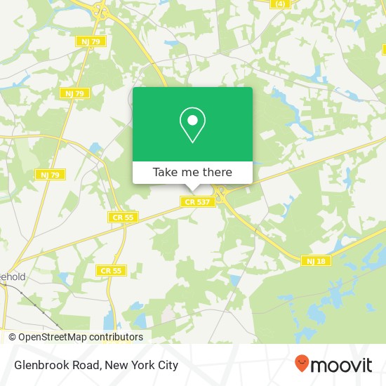 Mapa de Glenbrook Road