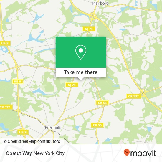 Mapa de Opatut Way