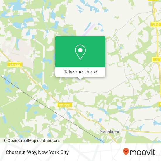 Chestnut Way map