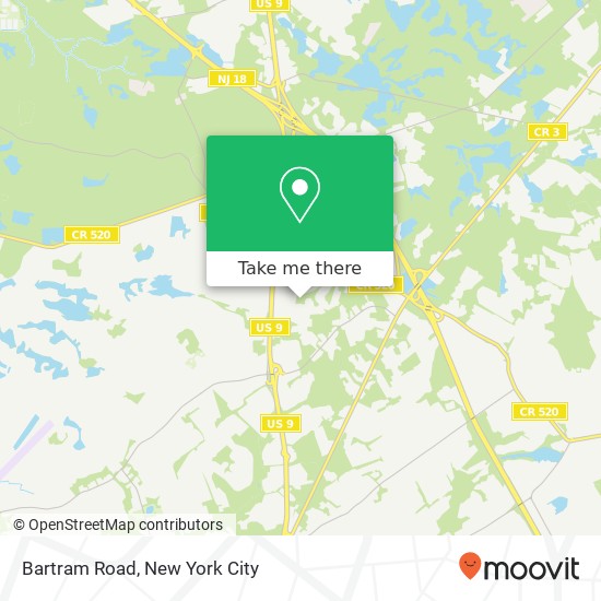 Mapa de Bartram Road