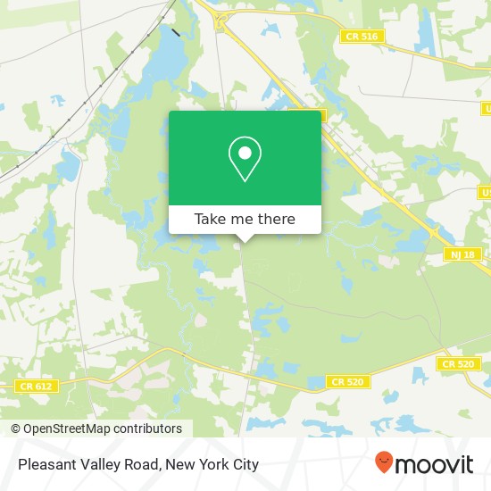 Mapa de Pleasant Valley Road