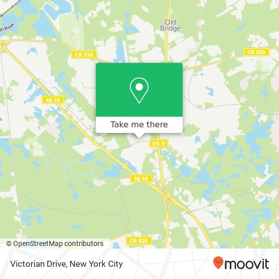 Mapa de Victorian Drive