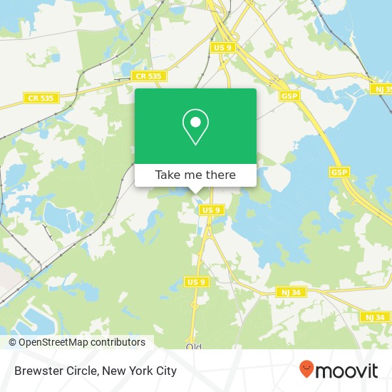 Brewster Circle map