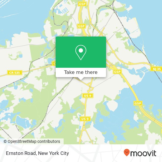 Mapa de Ernston Road