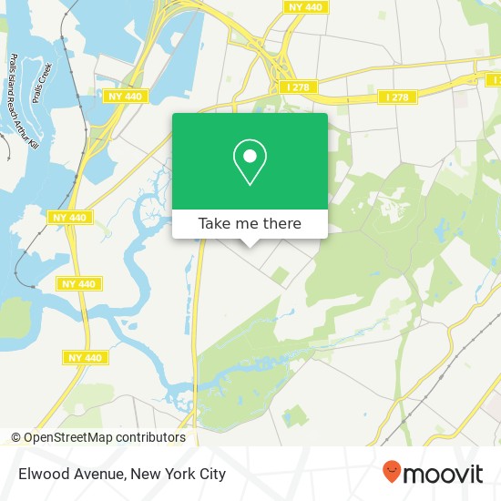 Elwood Avenue map