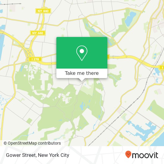 Mapa de Gower Street
